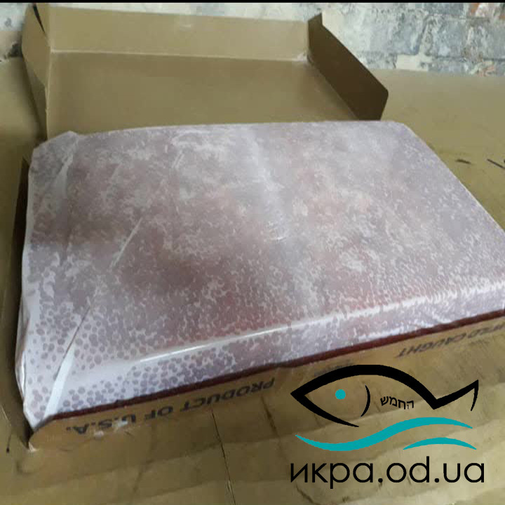 Красная лососевая икра горбуша солено - мороженая Togiak Fisheries - Тоджиак Фишериес (2 сорт) 7.5 кг.